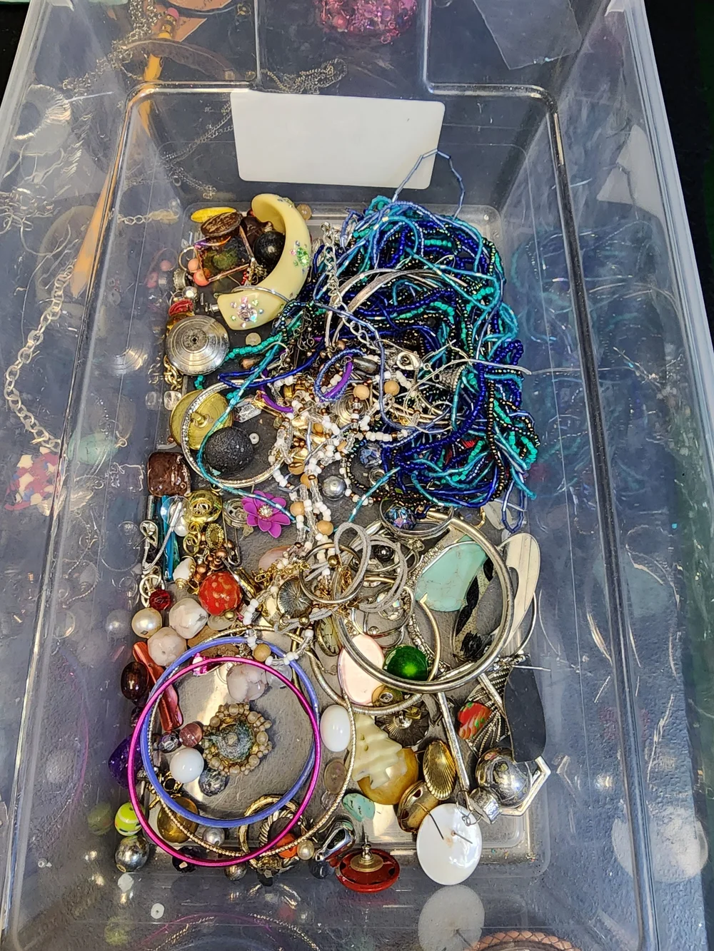 1lb Mixed Fashion Jewlery Lot For Crafting May Or May Not Have Matches